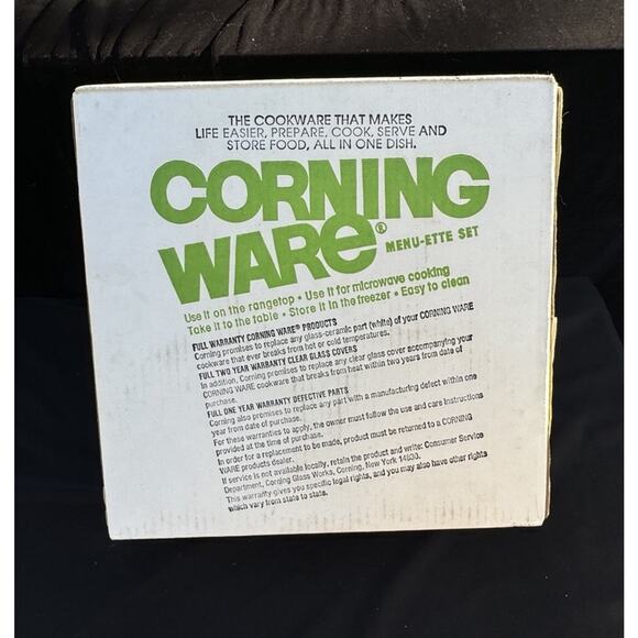 Vintage Corning Ware Menu-ette 6 Piece Set Spice Of Life NIB P-100-8 New! Sealed - Picture 4 of 8